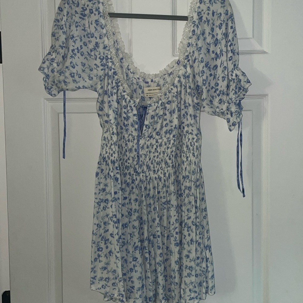 Urban Outfitters blue floral Romper